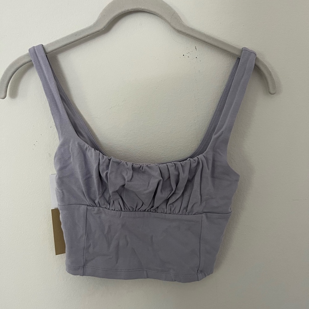 Aritzia NEVER WORN greyish/ purple top